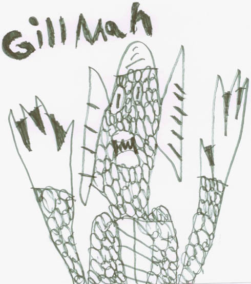 "Gill-man," by Aidan